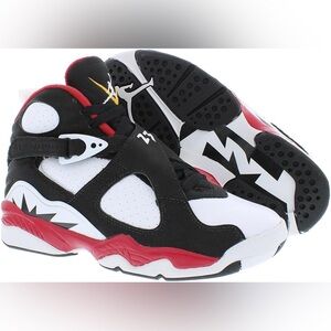 Jordan Big Kid's 8 Retro Paprika Paprika/Black-White gently worn